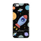 Fun Space Scene Artwork with Name Apple iPhone 5c Case