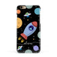 Fun Space Scene Artwork with Name Apple iPhone 6 3D Snap Case