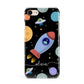 Fun Space Scene Artwork with Name Apple iPhone 7 8 3D Snap Case
