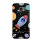 Fun Space Scene Artwork with Name Samsung Galaxy Case