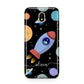 Fun Space Scene Artwork with Name Samsung J5 2017 Case