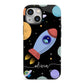 Fun Space Scene Artwork with Name iPhone 13 Mini Full Wrap 3D Tough Case