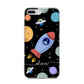 Fun Space Scene Artwork with Name iPhone 7 Plus Bumper Case on Silver iPhone