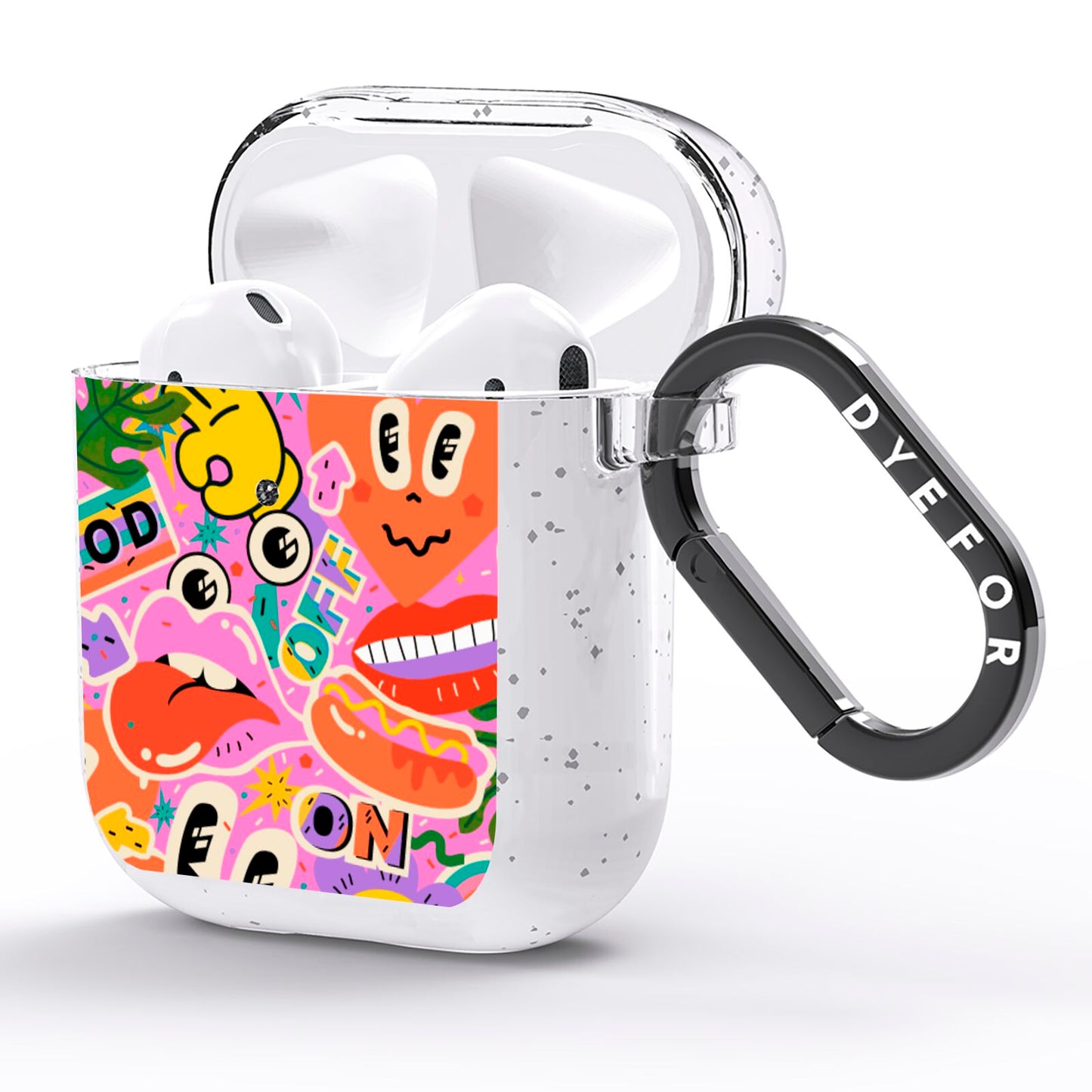 Fun Sticker AirPods Glitter Case Side Image