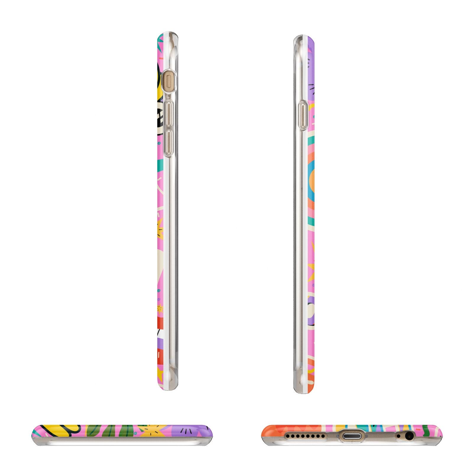 Fun Sticker Apple iPhone 6 Plus 3D Wrap Tough Case Alternative Image Angles