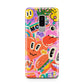 Fun Sticker Samsung Galaxy S9 Plus Case on Silver phone