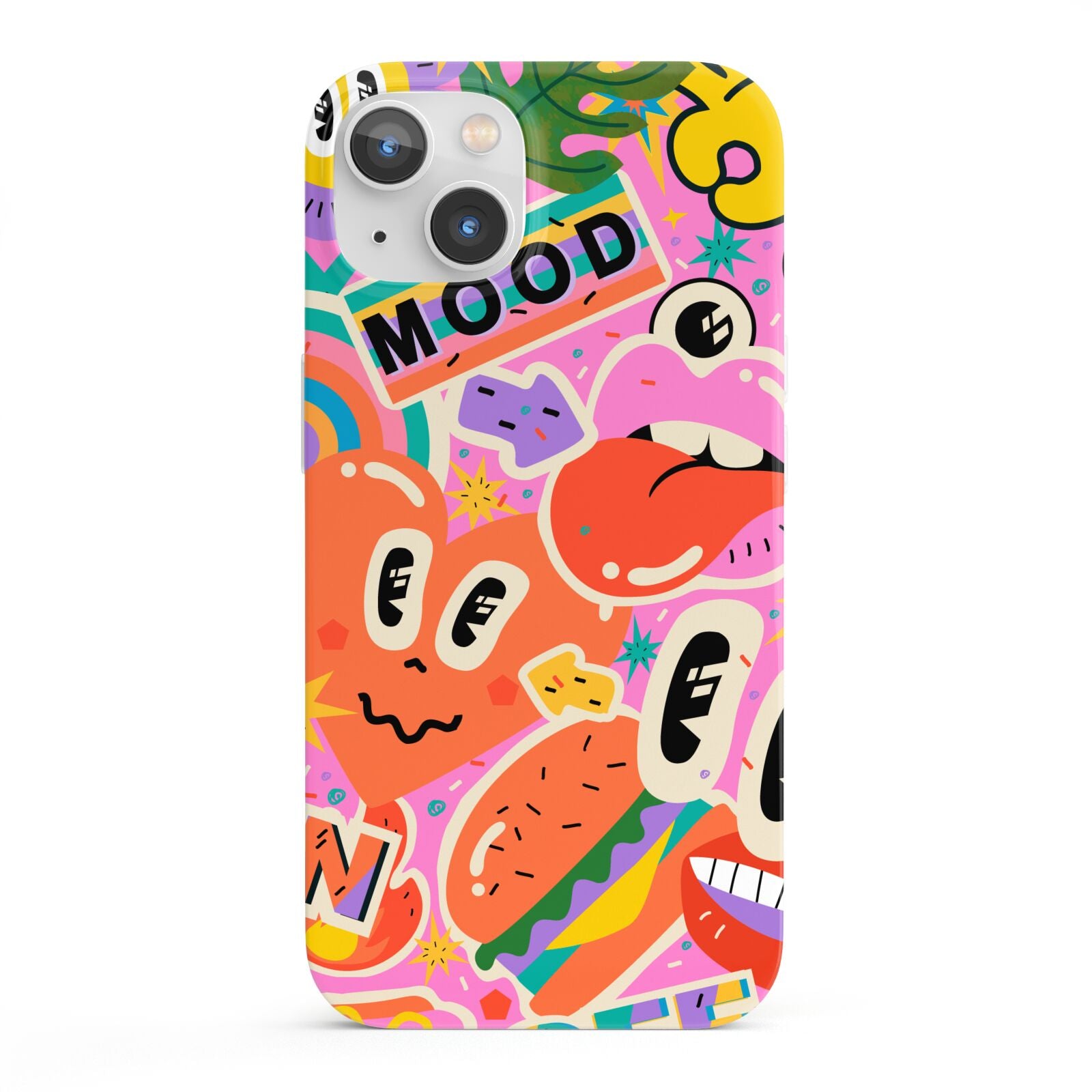 Fun Sticker iPhone 13 Full Wrap 3D Snap Case