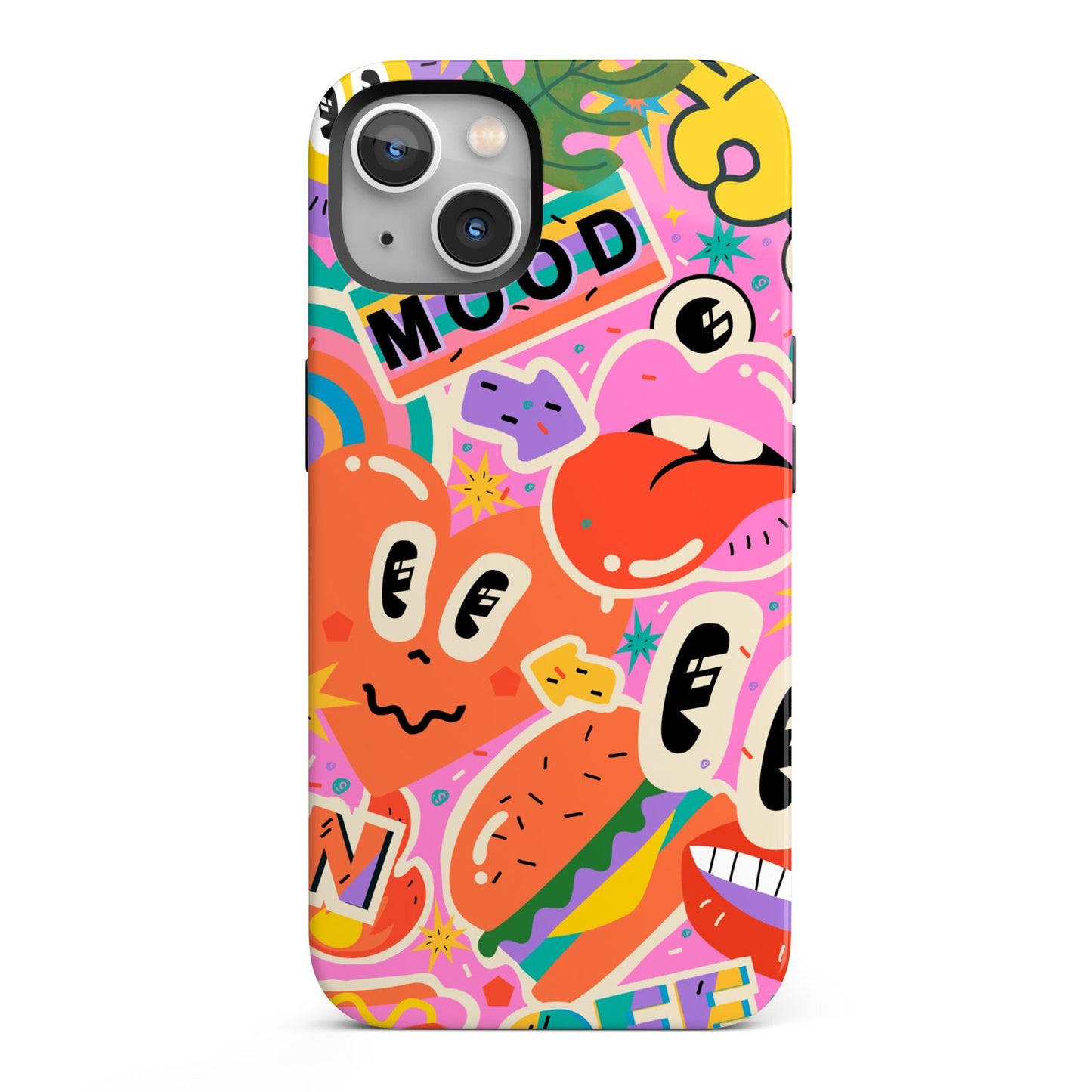 Fun Sticker iPhone 13 Full Wrap 3D Tough Case