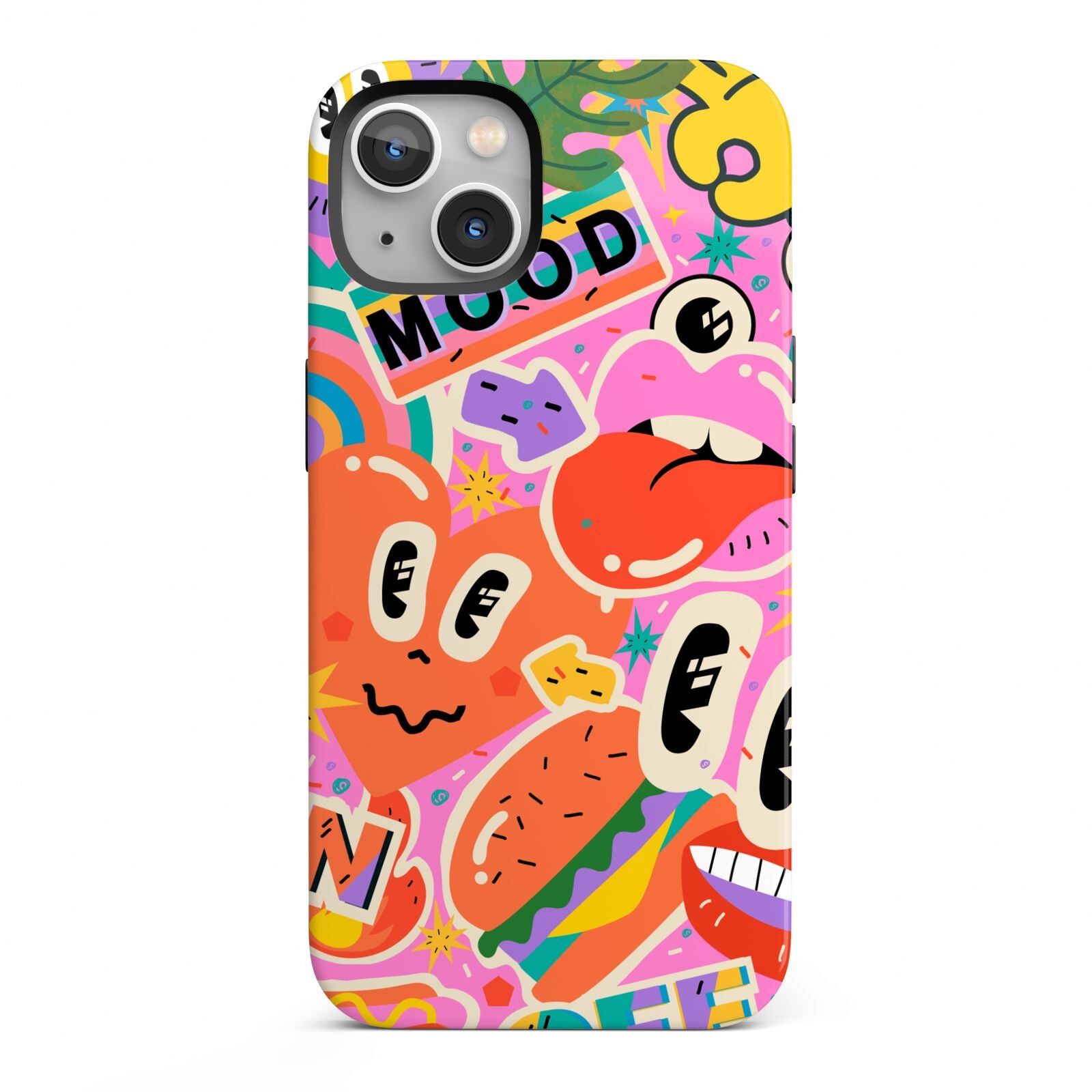 Fun Sticker iPhone 13 Full Wrap 3D Tough Case