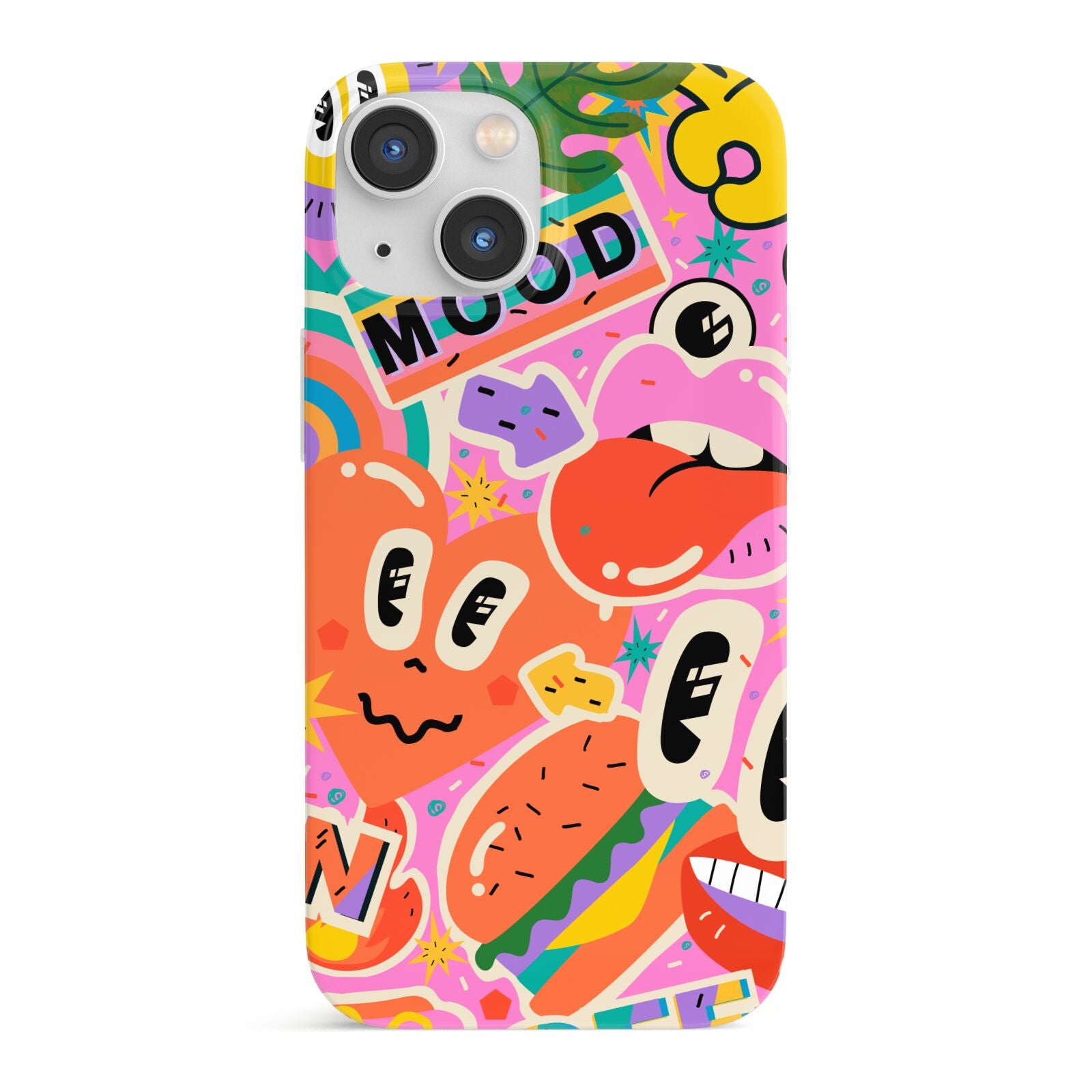 Fun Sticker iPhone 13 Mini Full Wrap 3D Snap Case