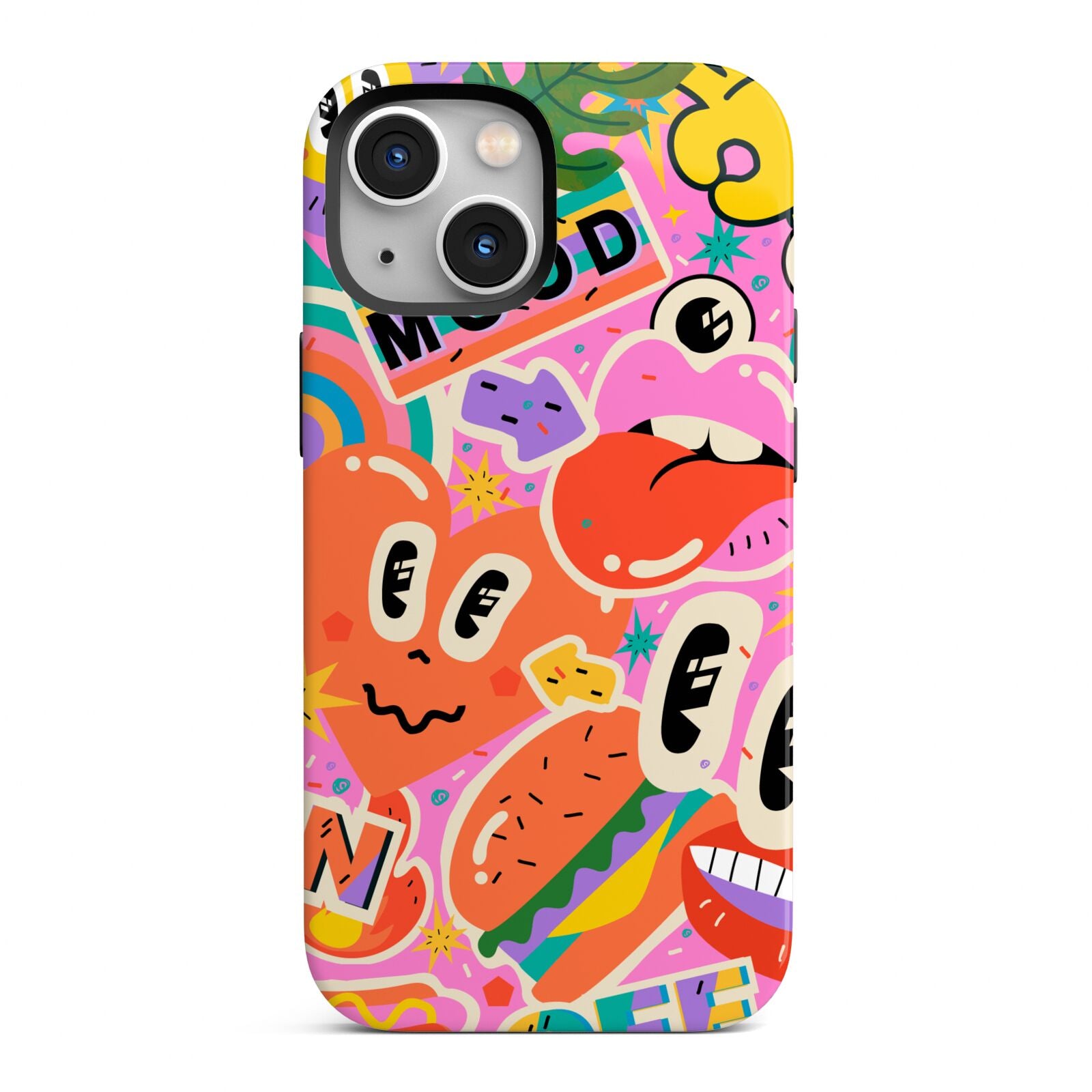 Fun Sticker iPhone 13 Mini Full Wrap 3D Tough Case