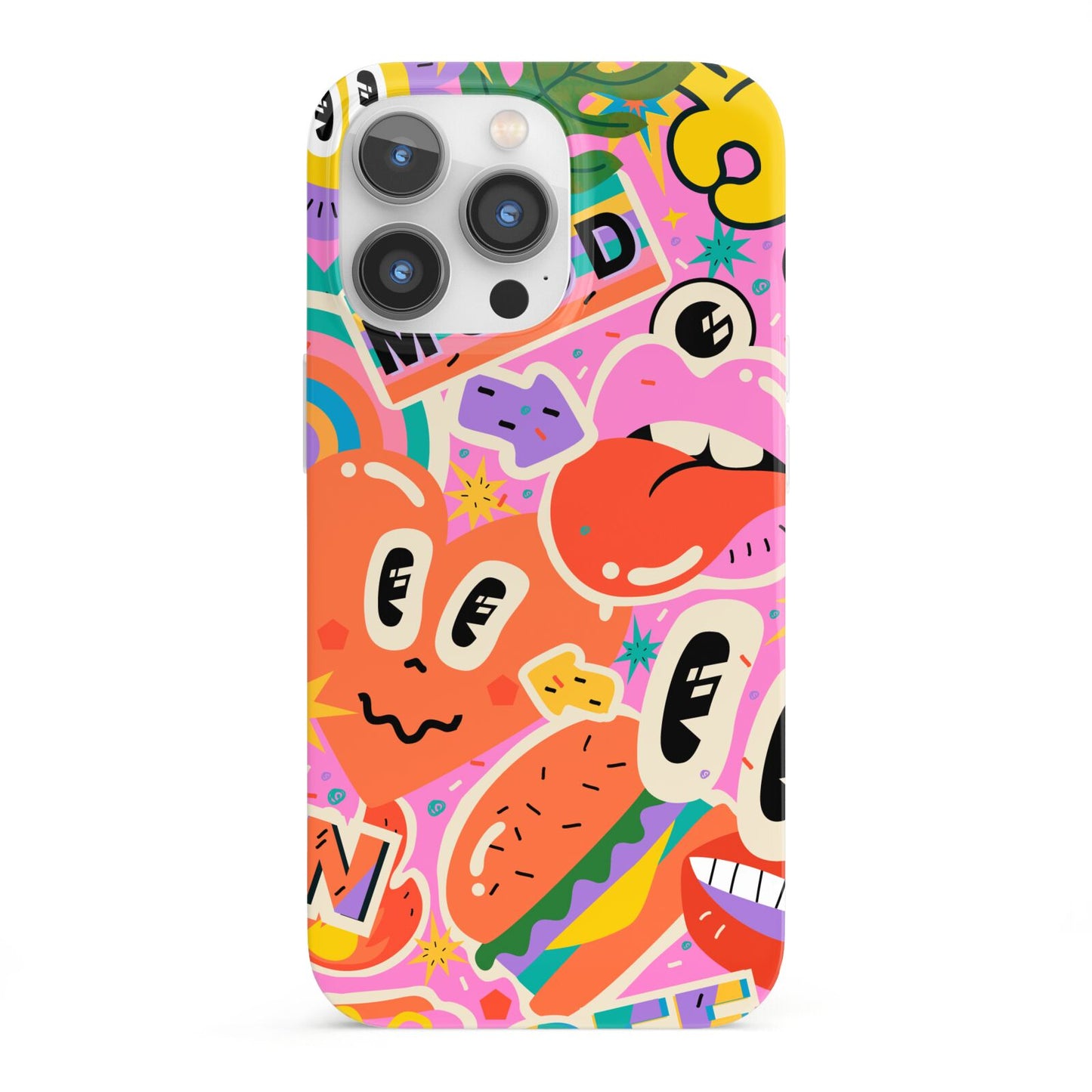 Fun Sticker iPhone 13 Pro Full Wrap 3D Snap Case