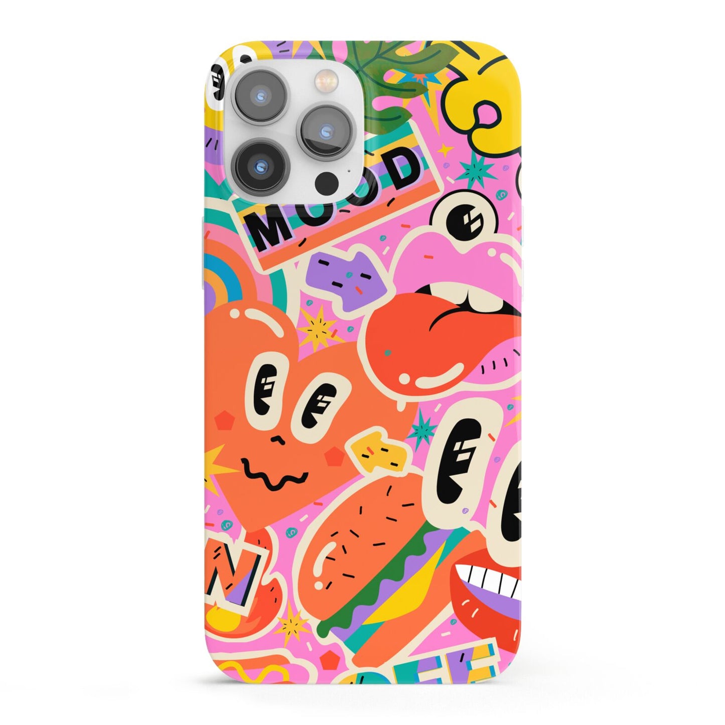 Fun Sticker iPhone 13 Pro Max Full Wrap 3D Snap Case