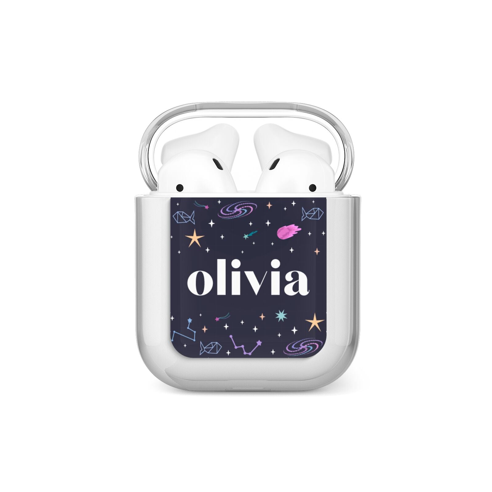 Funky Starry Night Personalised Name AirPods Case
