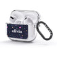 Funky Starry Night Personalised Name AirPods Glitter Case 3rd Gen Side Image