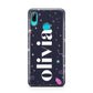 Funky Starry Night Personalised Name Huawei P Smart 2019 Case