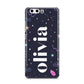 Funky Starry Night Personalised Name Huawei P10 Phone Case