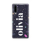 Funky Starry Night Personalised Name Huawei P30 Phone Case