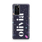 Funky Starry Night Personalised Name Huawei P40 Phone Case
