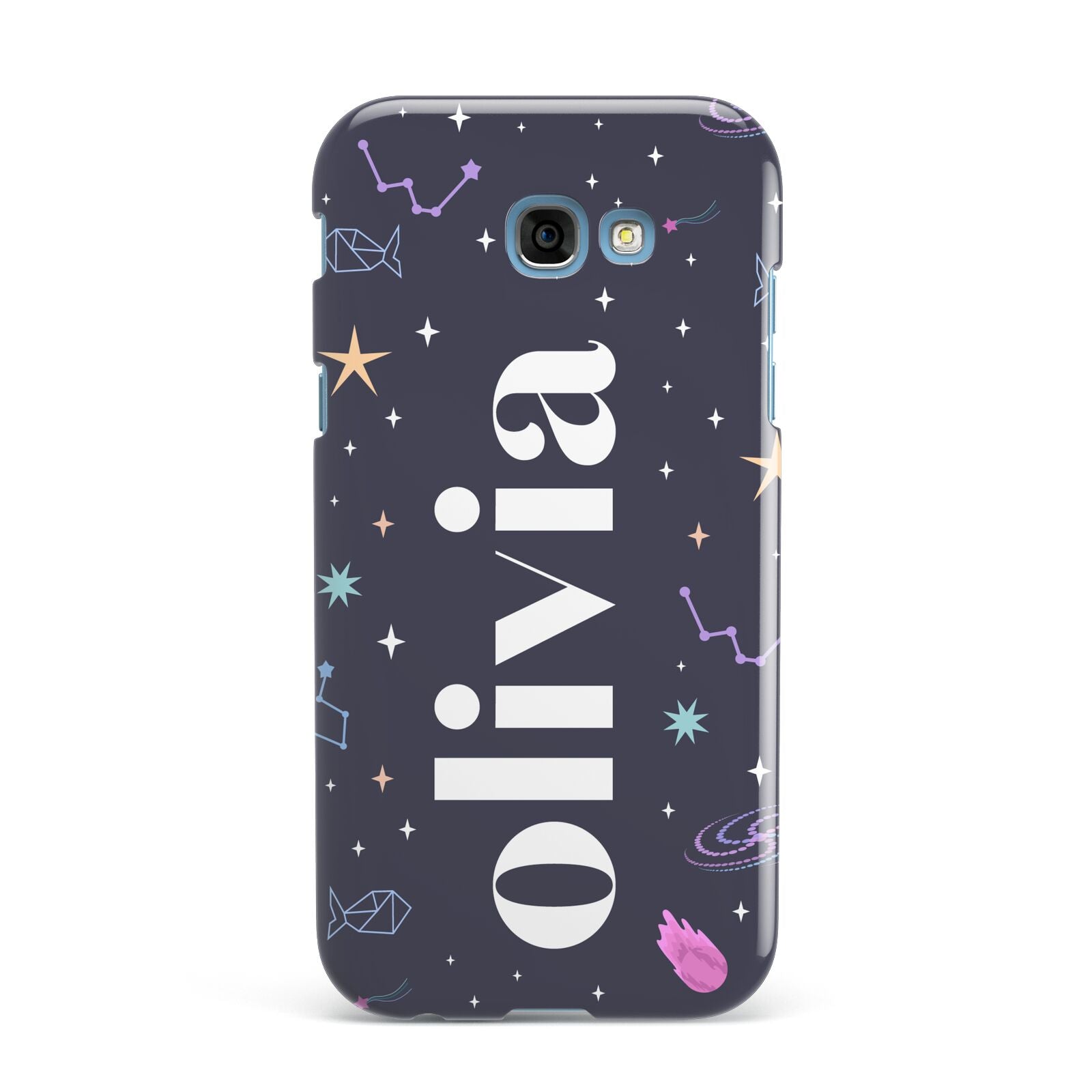 Funky Starry Night Personalised Name Samsung Galaxy A7 2017 Case