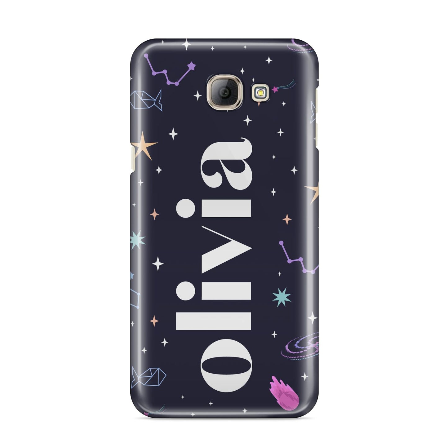 Funky Starry Night Personalised Name Samsung Galaxy A8 2016 Case