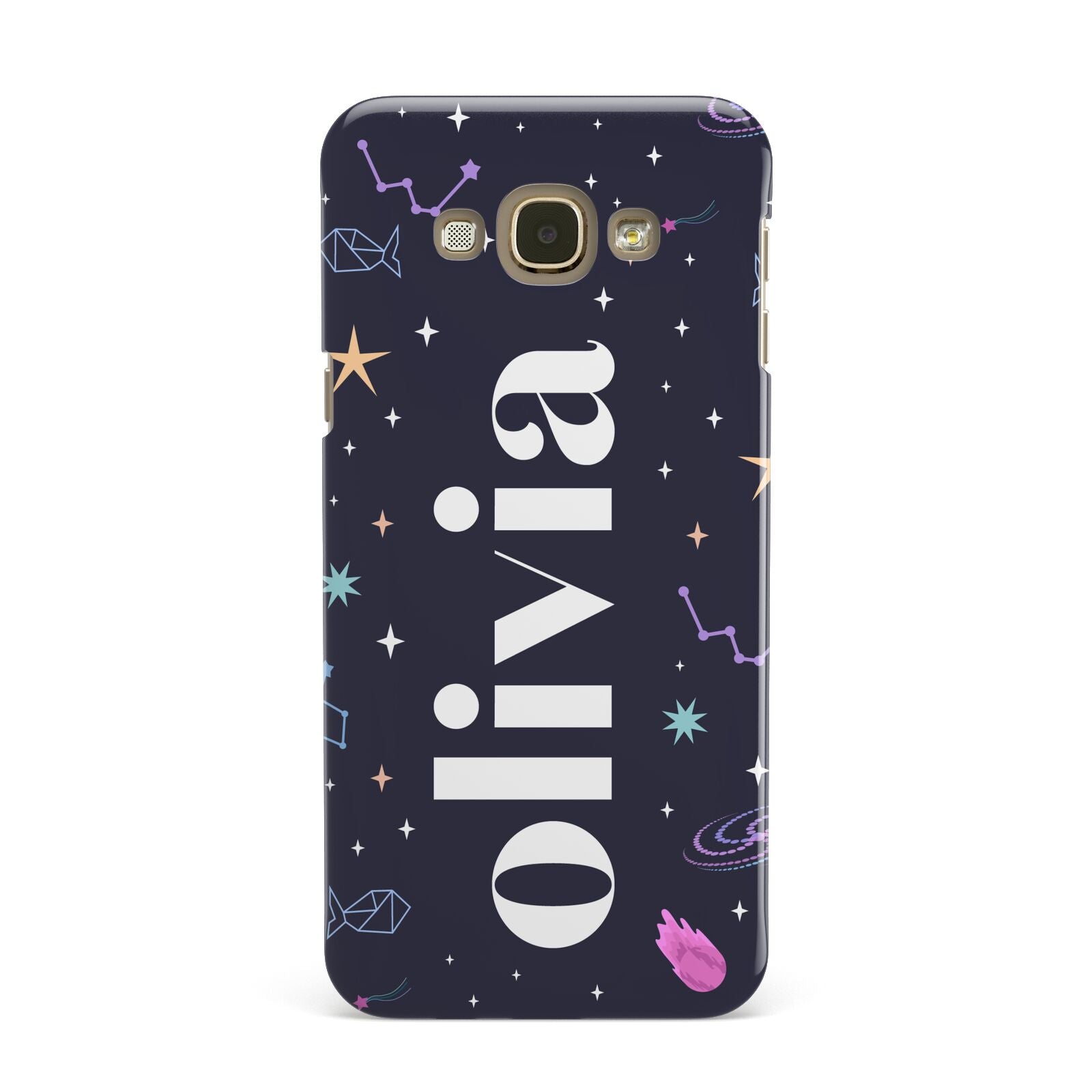 Funky Starry Night Personalised Name Samsung Galaxy A8 Case