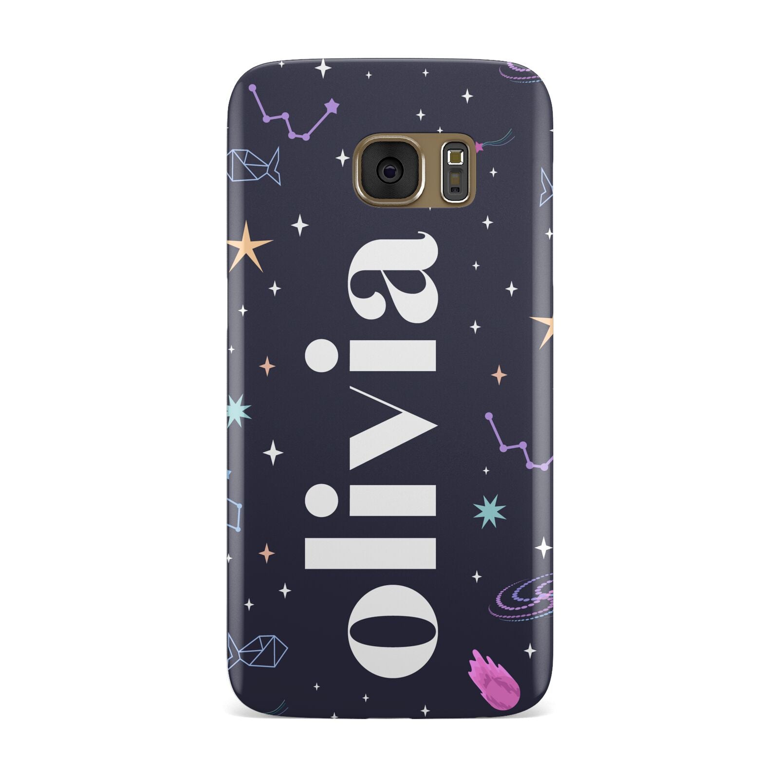 Funky Starry Night Personalised Name Samsung Galaxy Case