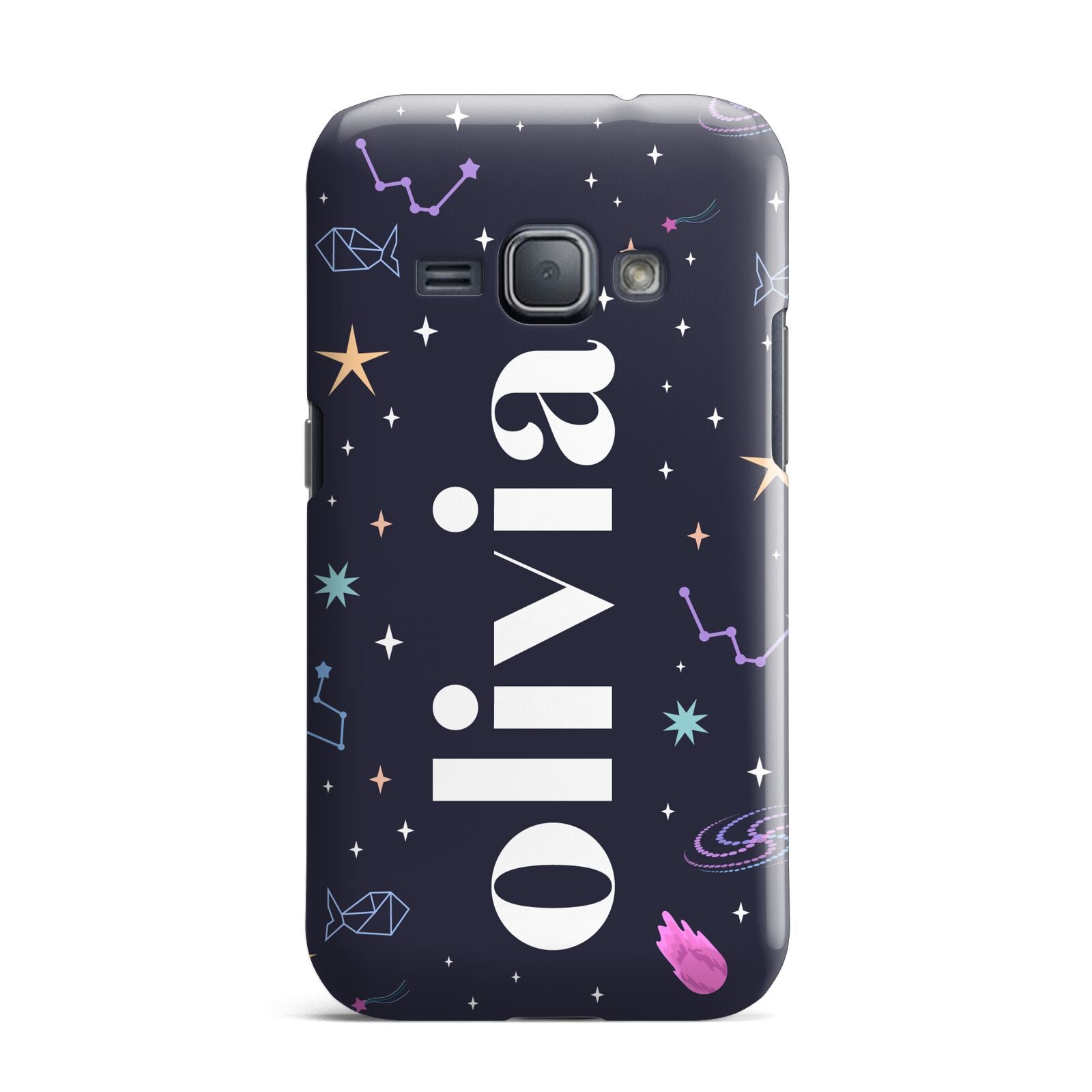 Funky Starry Night Personalised Name Samsung Galaxy J1 2016 Case