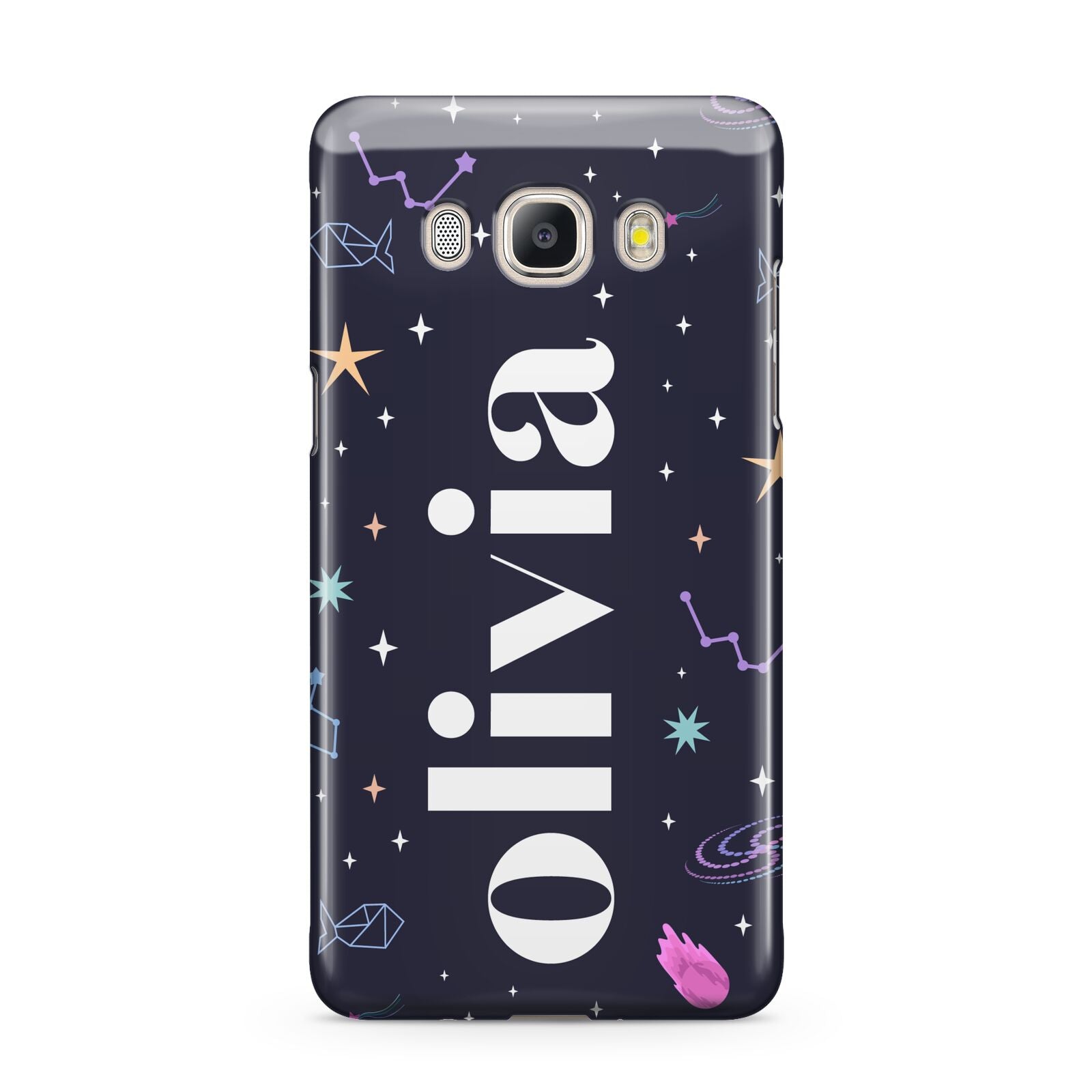Funky Starry Night Personalised Name Samsung Galaxy J5 2016 Case