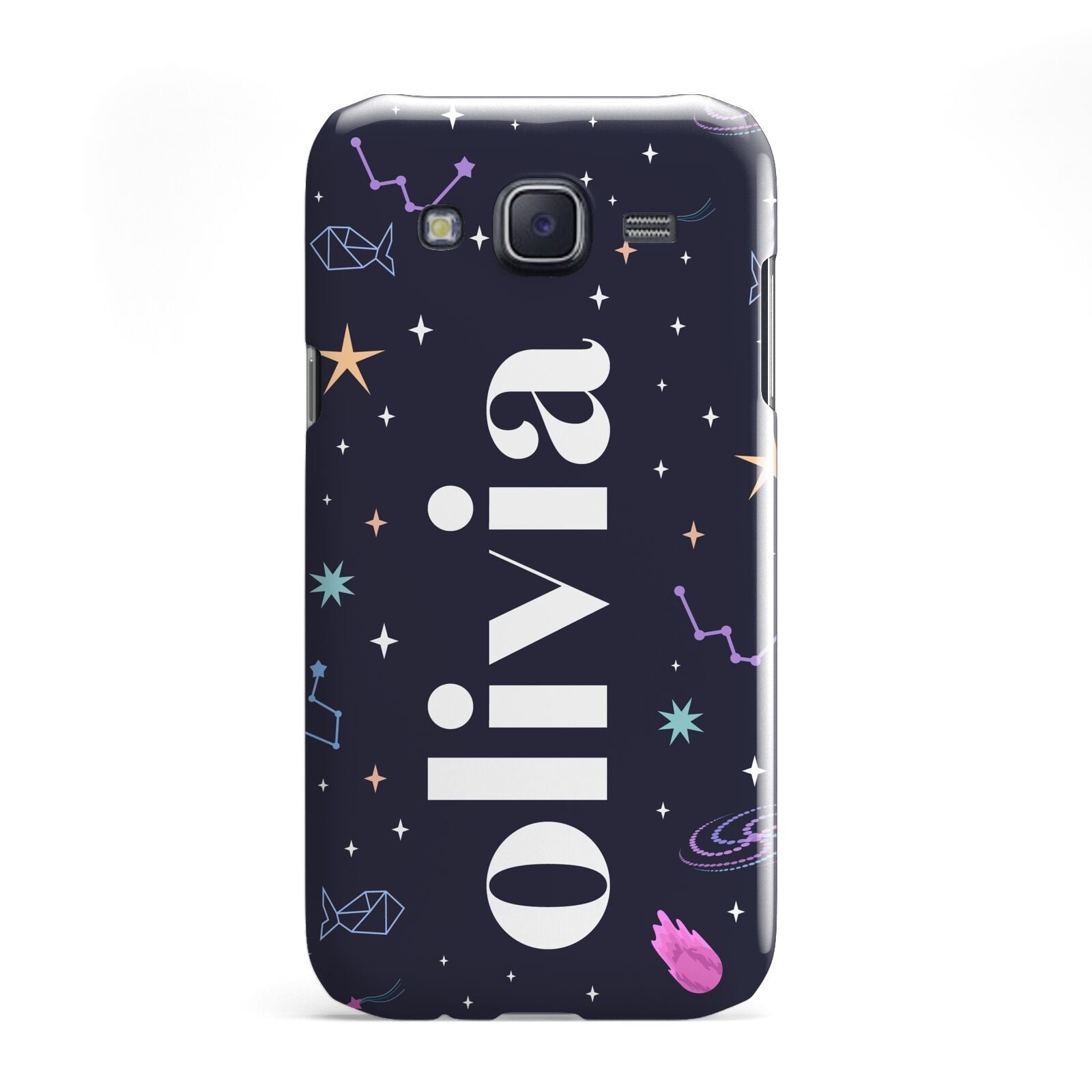 Funky Starry Night Personalised Name Samsung Galaxy J5 Case
