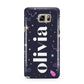 Funky Starry Night Personalised Name Samsung Galaxy Note 5 Case