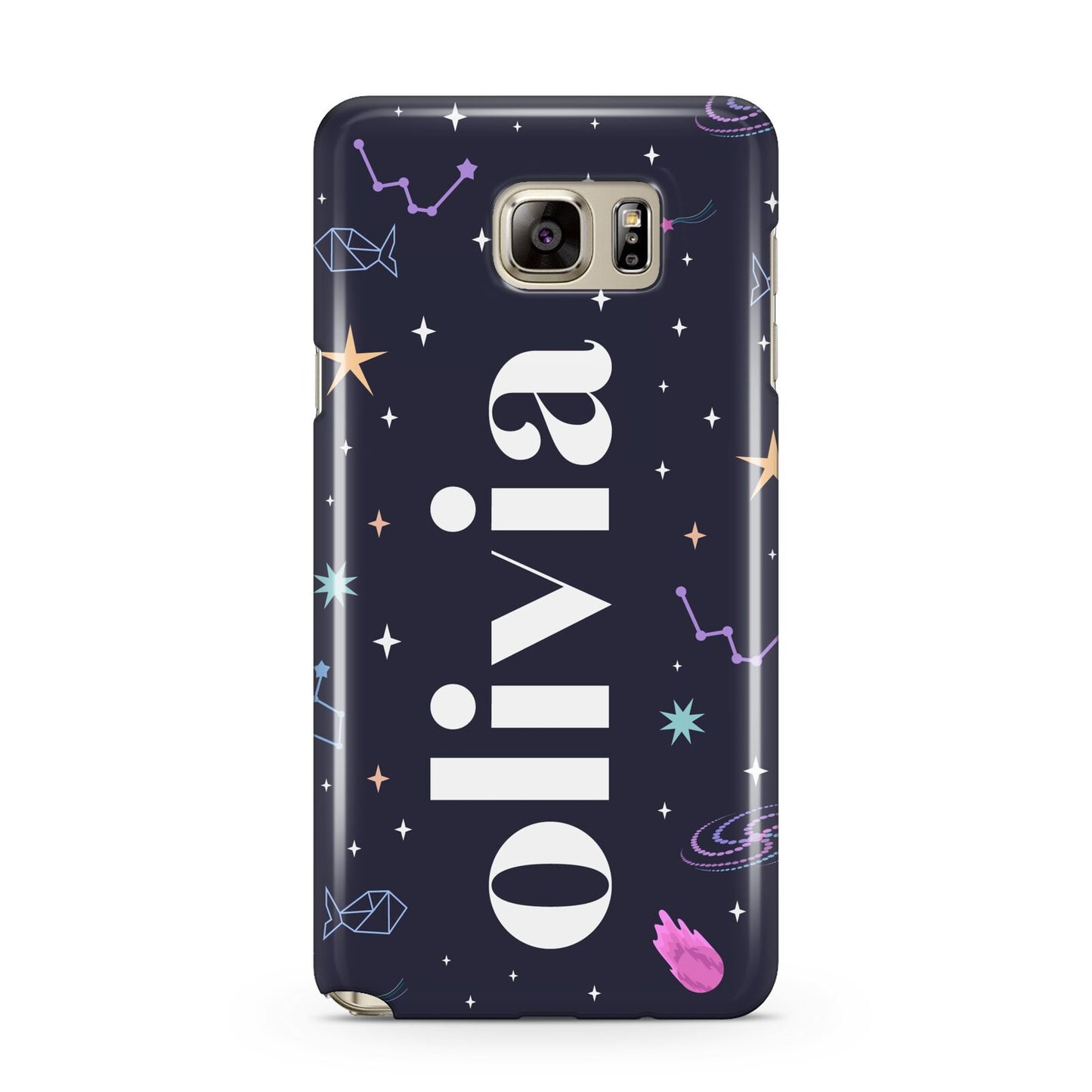 Funky Starry Night Personalised Name Samsung Galaxy Note 5 Case