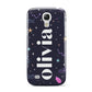Funky Starry Night Personalised Name Samsung Galaxy S4 Mini Case