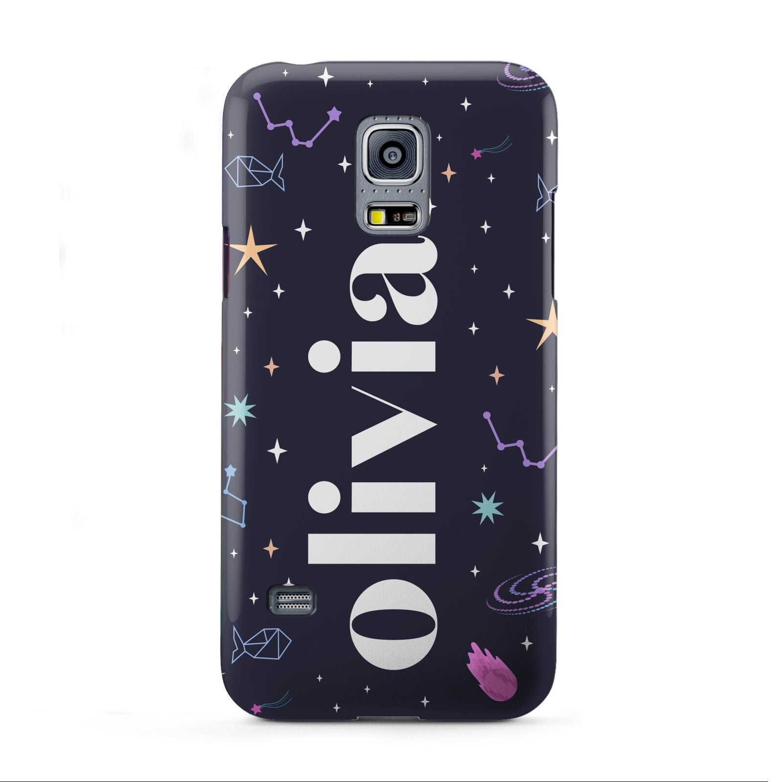Funky Starry Night Personalised Name Samsung Galaxy S5 Mini Case