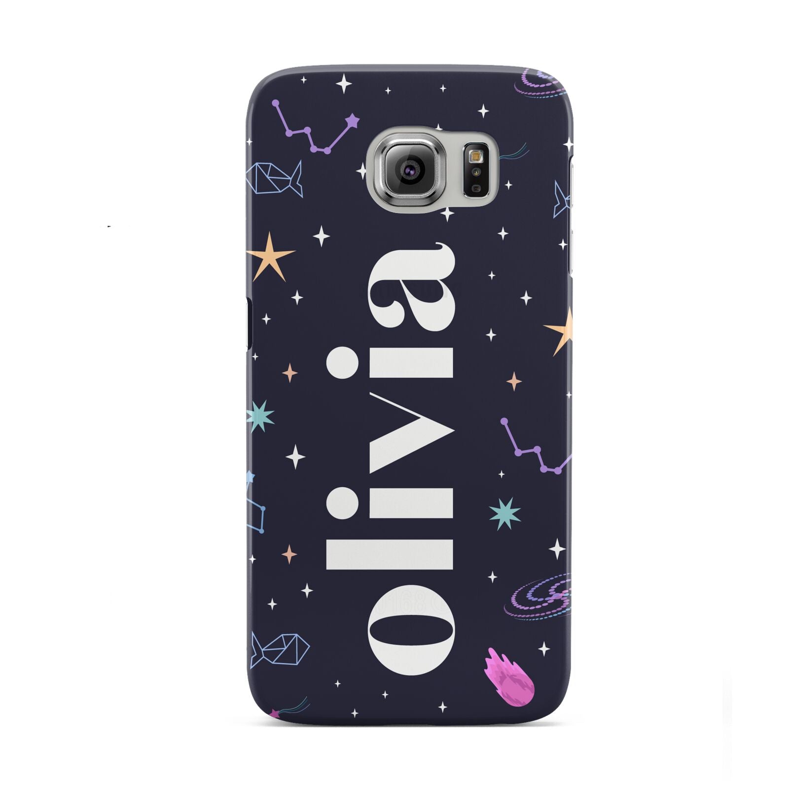 Funky Starry Night Personalised Name Samsung Galaxy S6 Case
