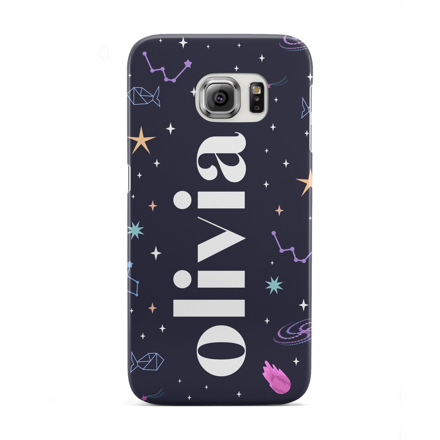 Funky Starry Night Personalised Name Samsung Galaxy S6 Edge Case