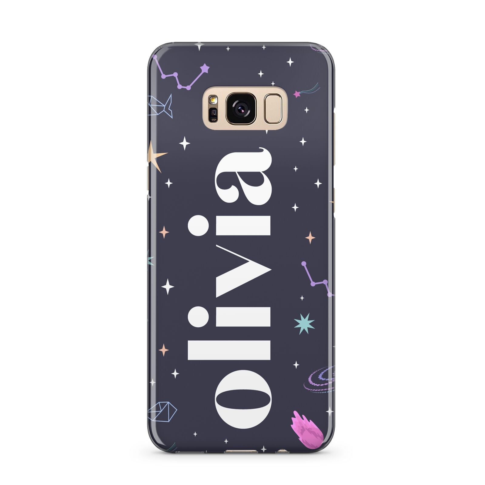 Funky Starry Night Personalised Name Samsung Galaxy S8 Plus Case