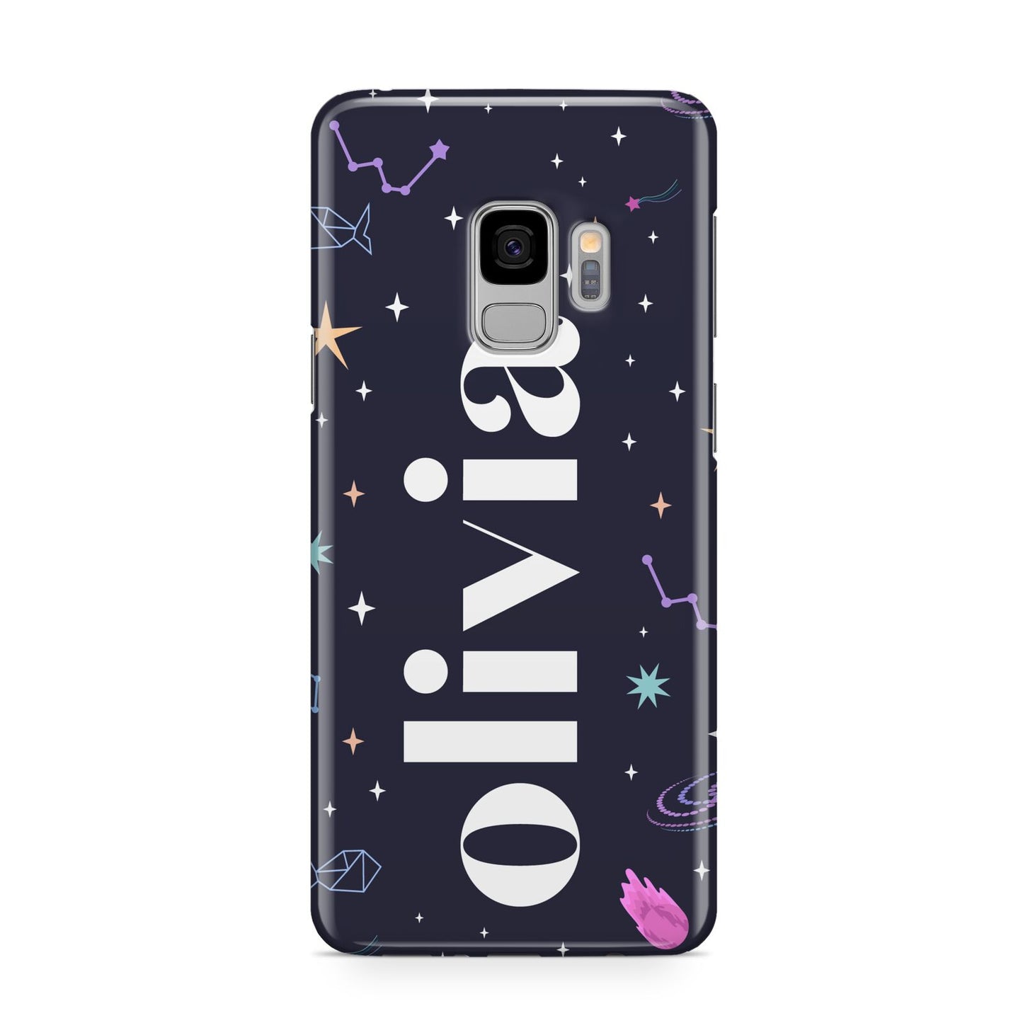 Funky Starry Night Personalised Name Samsung Galaxy S9 Case