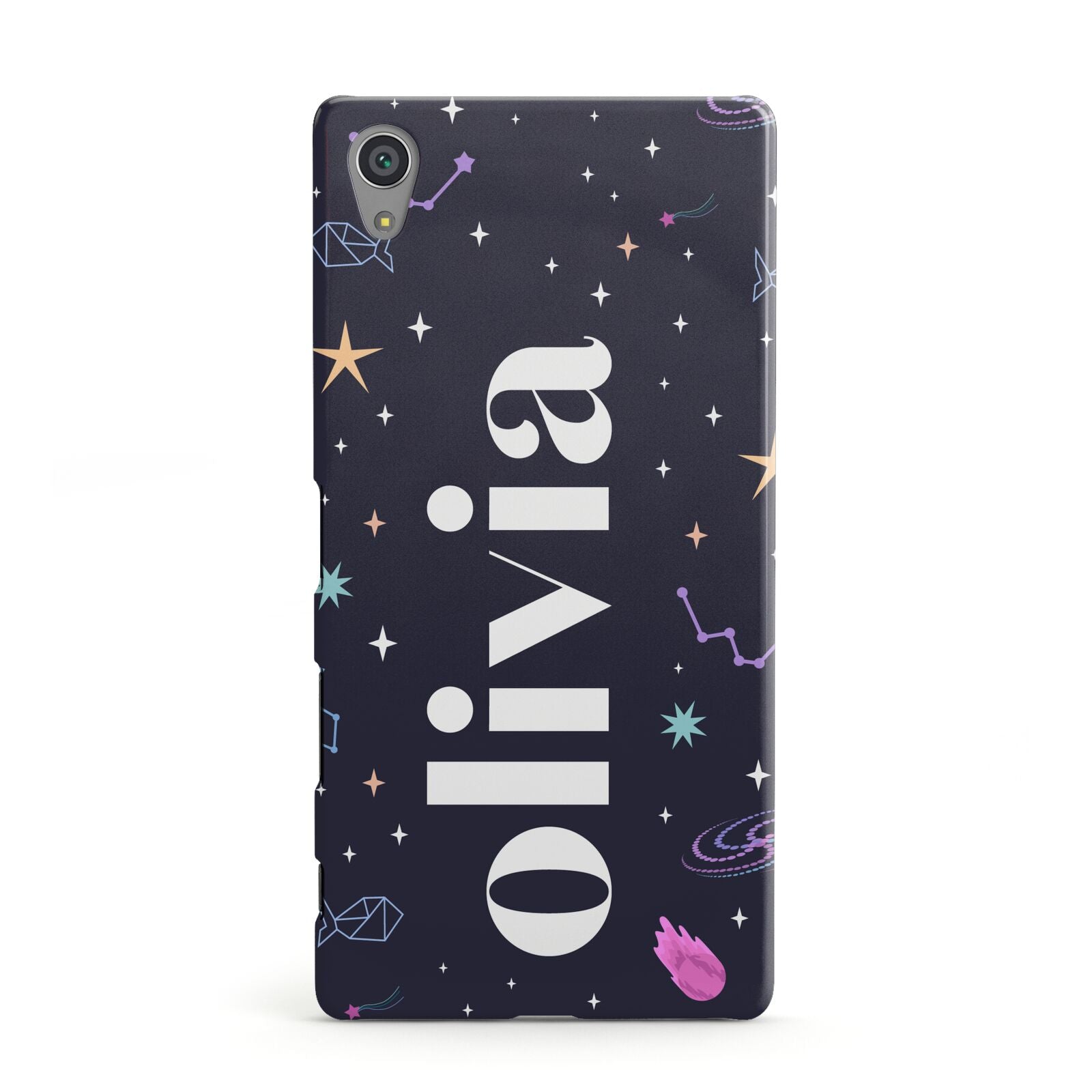 Funky Starry Night Personalised Name Sony Xperia Case