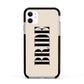 Future Bride Apple iPhone 11 in White with Black Impact Case