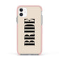 Future Bride Apple iPhone 11 in White with Pink Impact Case
