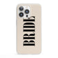 Future Bride iPhone 13 Pro Clear Bumper Case