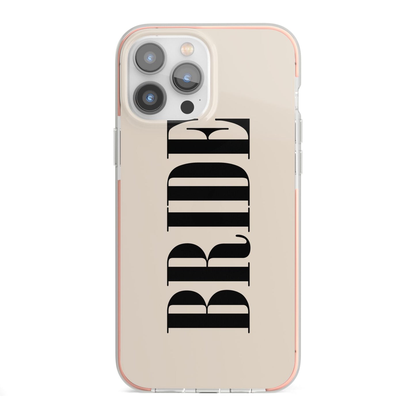 Future Bride iPhone 13 Pro Max TPU Impact Case with Pink Edges