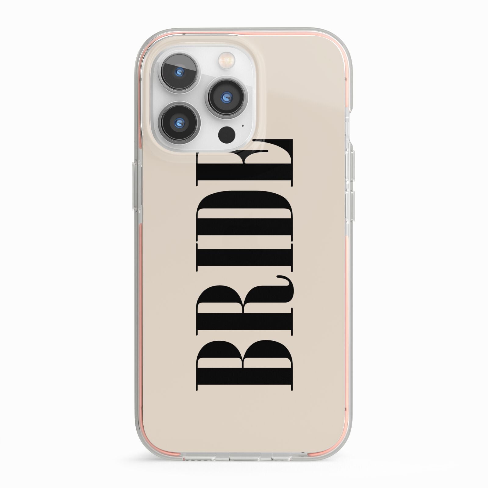 Future Bride iPhone 13 Pro TPU Impact Case with Pink Edges