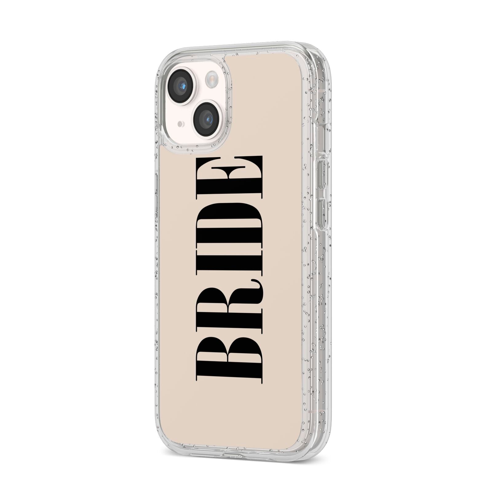 Future Bride iPhone 14 Glitter Tough Case Starlight Angled Image