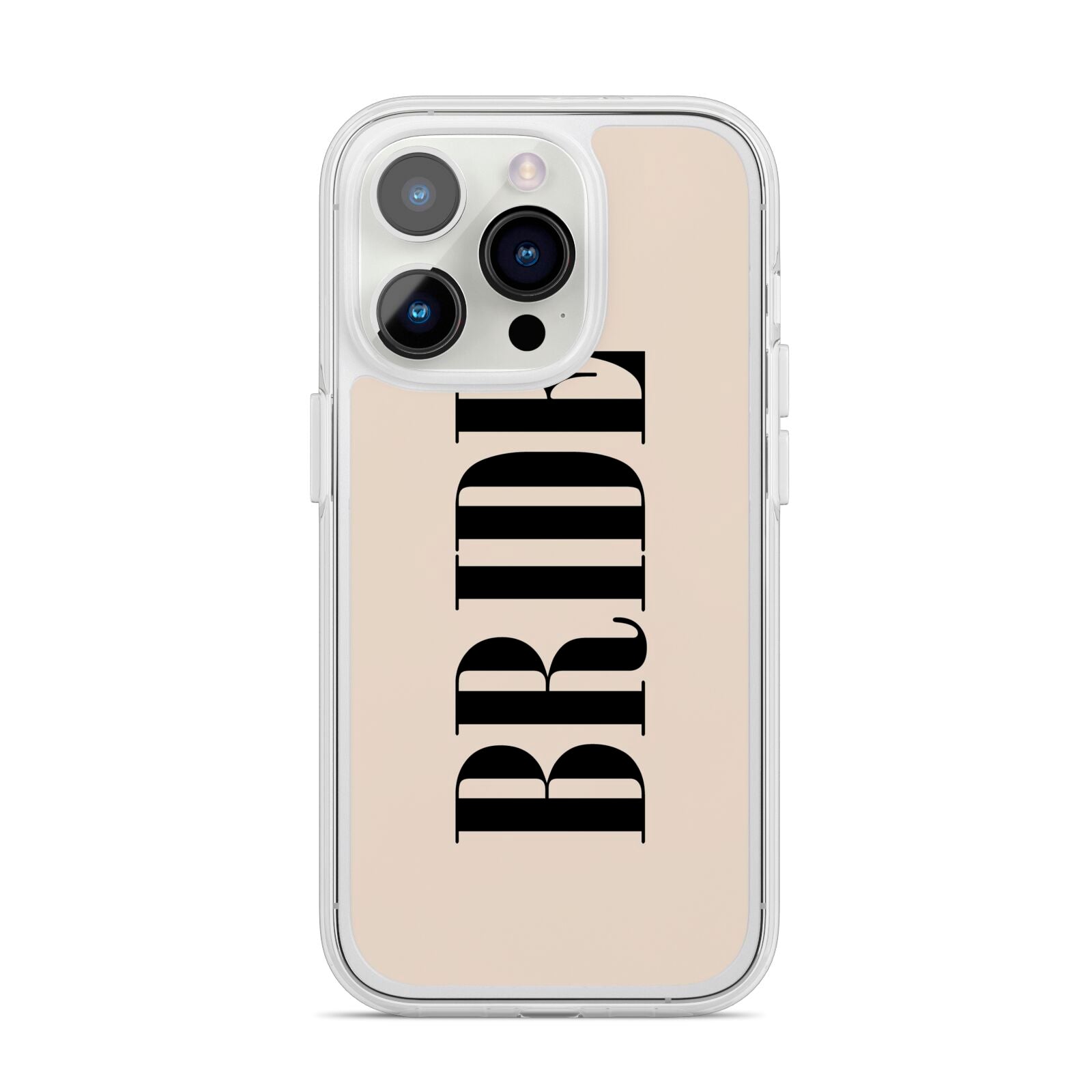 Future Bride iPhone 14 Pro Clear Tough Case Silver