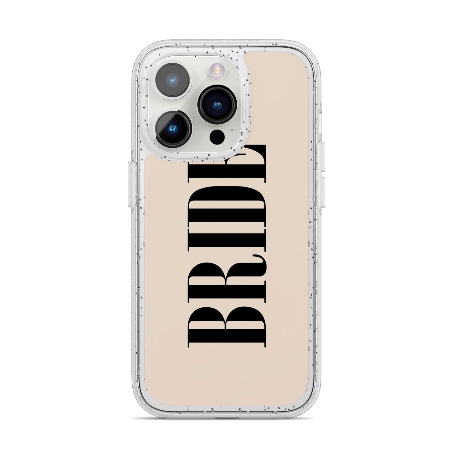 Future Bride iPhone 14 Pro Glitter Tough Case Silver