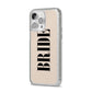 Future Bride iPhone 14 Pro Max Glitter Tough Case Silver Angled Image
