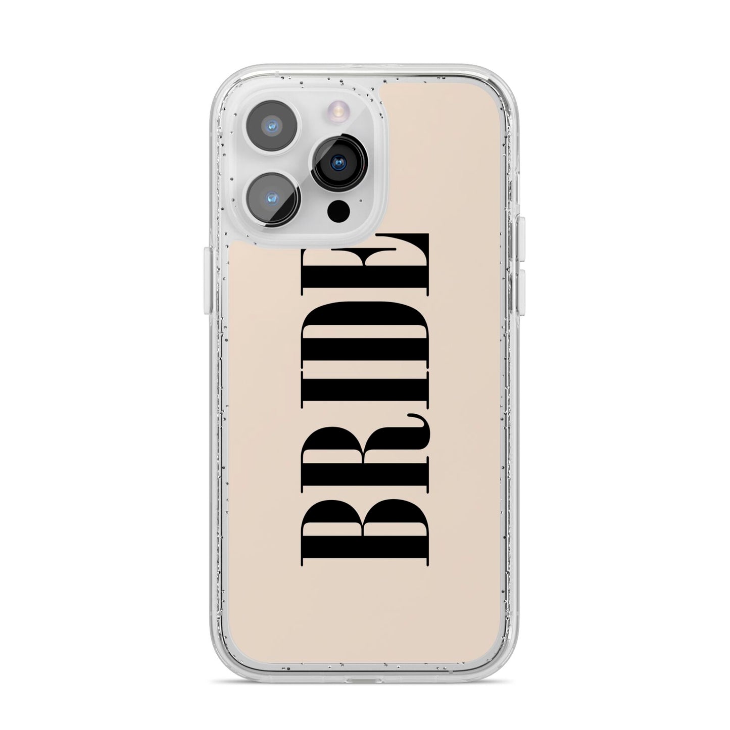 Future Bride iPhone 14 Pro Max Glitter Tough Case Silver