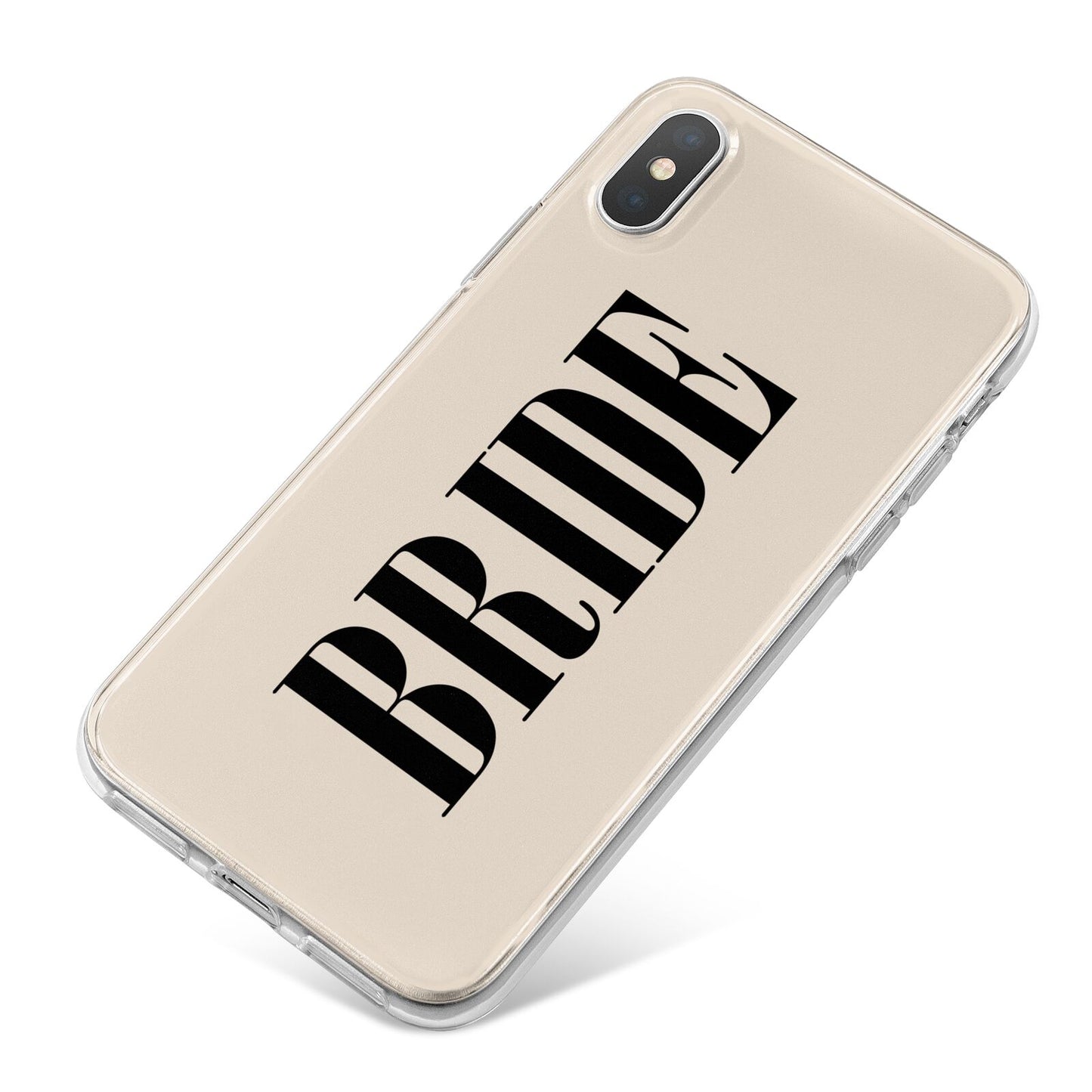 Future Bride iPhone X Bumper Case on Silver iPhone